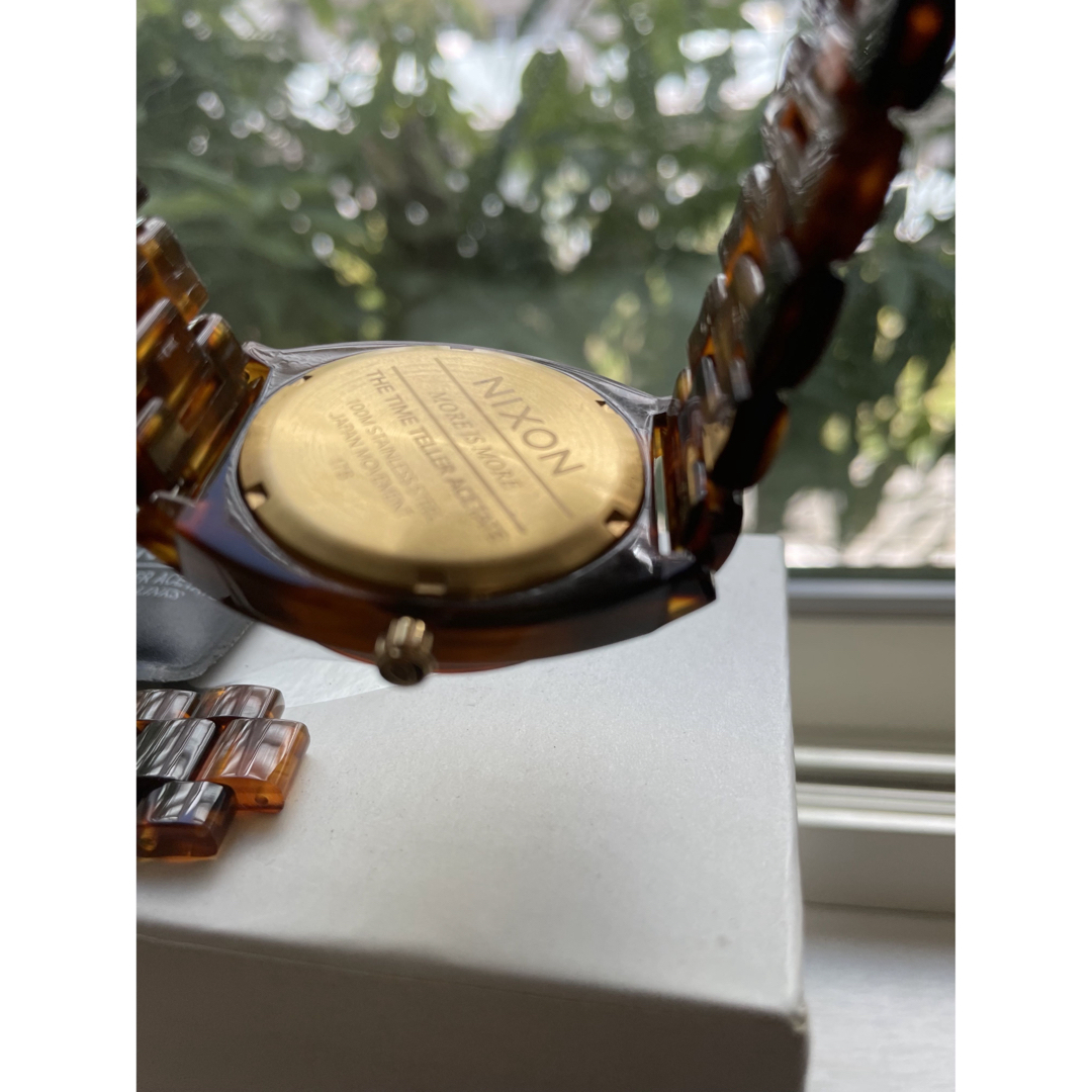 MARC BY MARC JACOBS(マークバイマークジェイコブス)の【稼働品美品】NIXON腕時計タイムテラーアセテートべっ甲柄40㎜レディース レディースのファッション小物(腕時計)の商品写真
