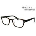 【新品】 メガネ メンズ ウェリントン型 1286-62 デミブラウン / ブラック おしゃれ 眼鏡 venus!venus! MENS
