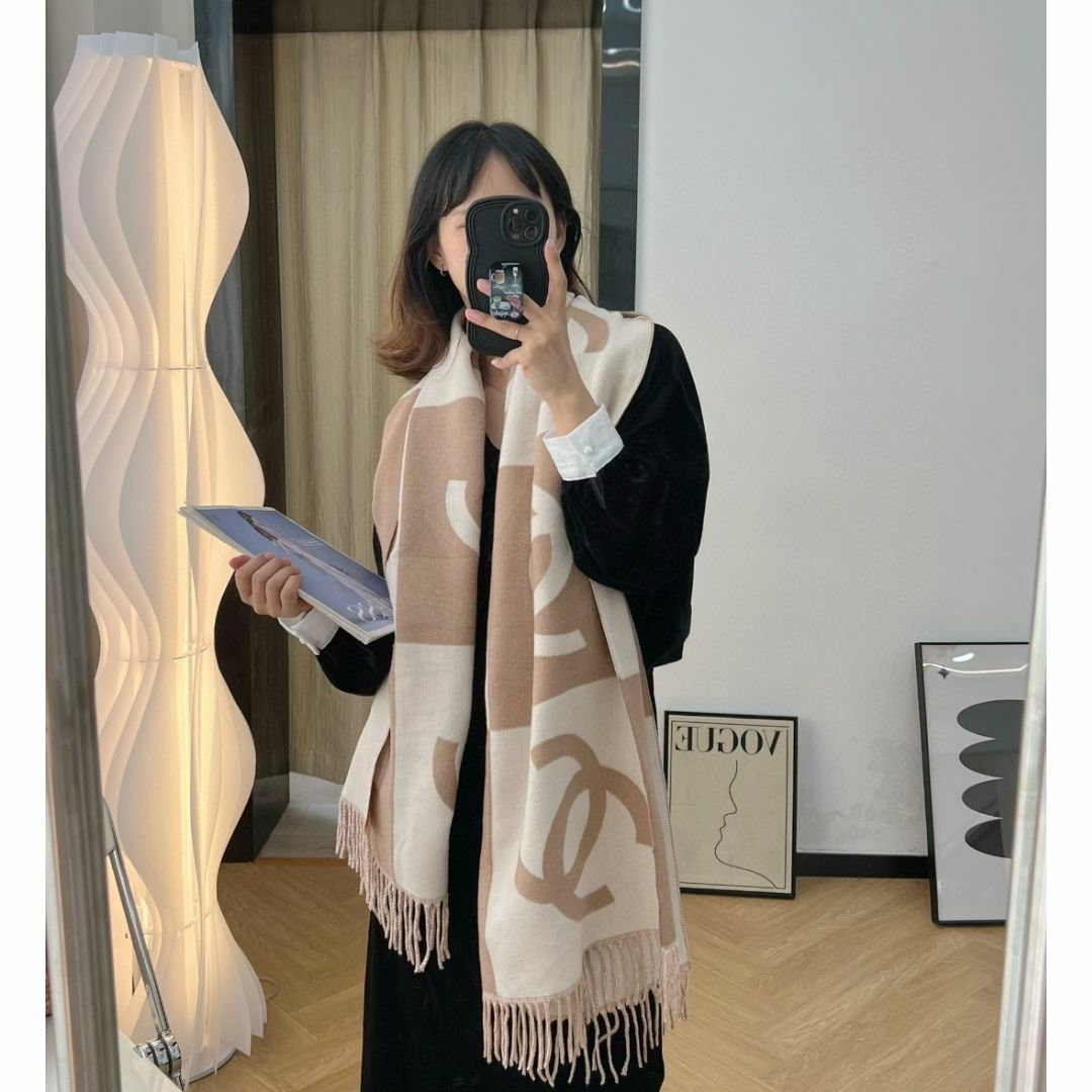 极美品 シャネル マフラー 二点-
