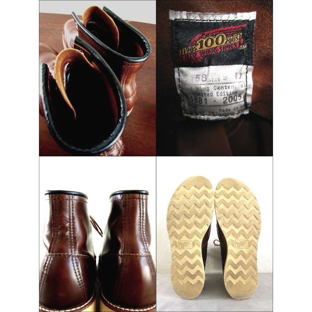 REDWING(レッドウィング)のRedWing◆Style No.8158（クロムエクセル）100周年モデル メンズの靴/シューズ(ブーツ)の商品写真