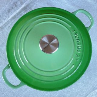 ルクルーゼ(LE CREUSET)のル・クルーゼ　ココット・ジャポネーズ22cm グリーン(鍋/フライパン)