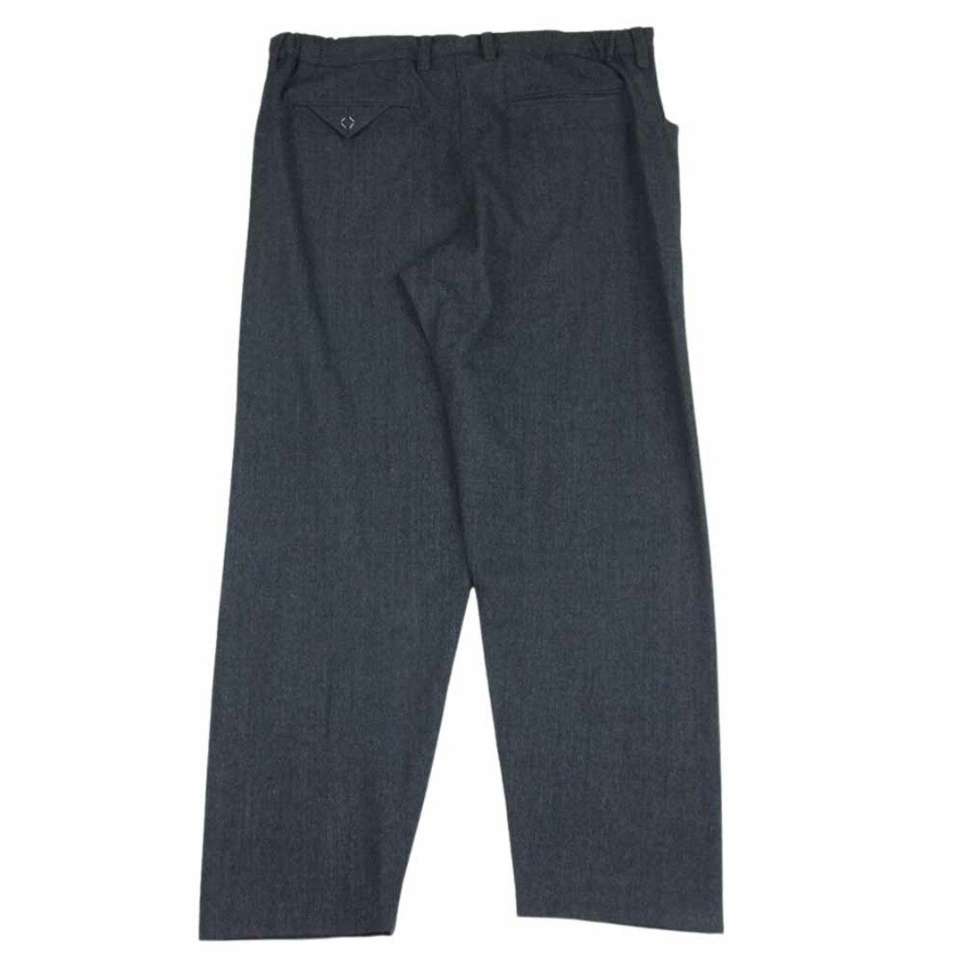 SUNSEA サンシー 19AW 19A43 N.M BRUSHED M2 PANTS ウール スラックス チャコール ブラック 2【新古品】【未使用】