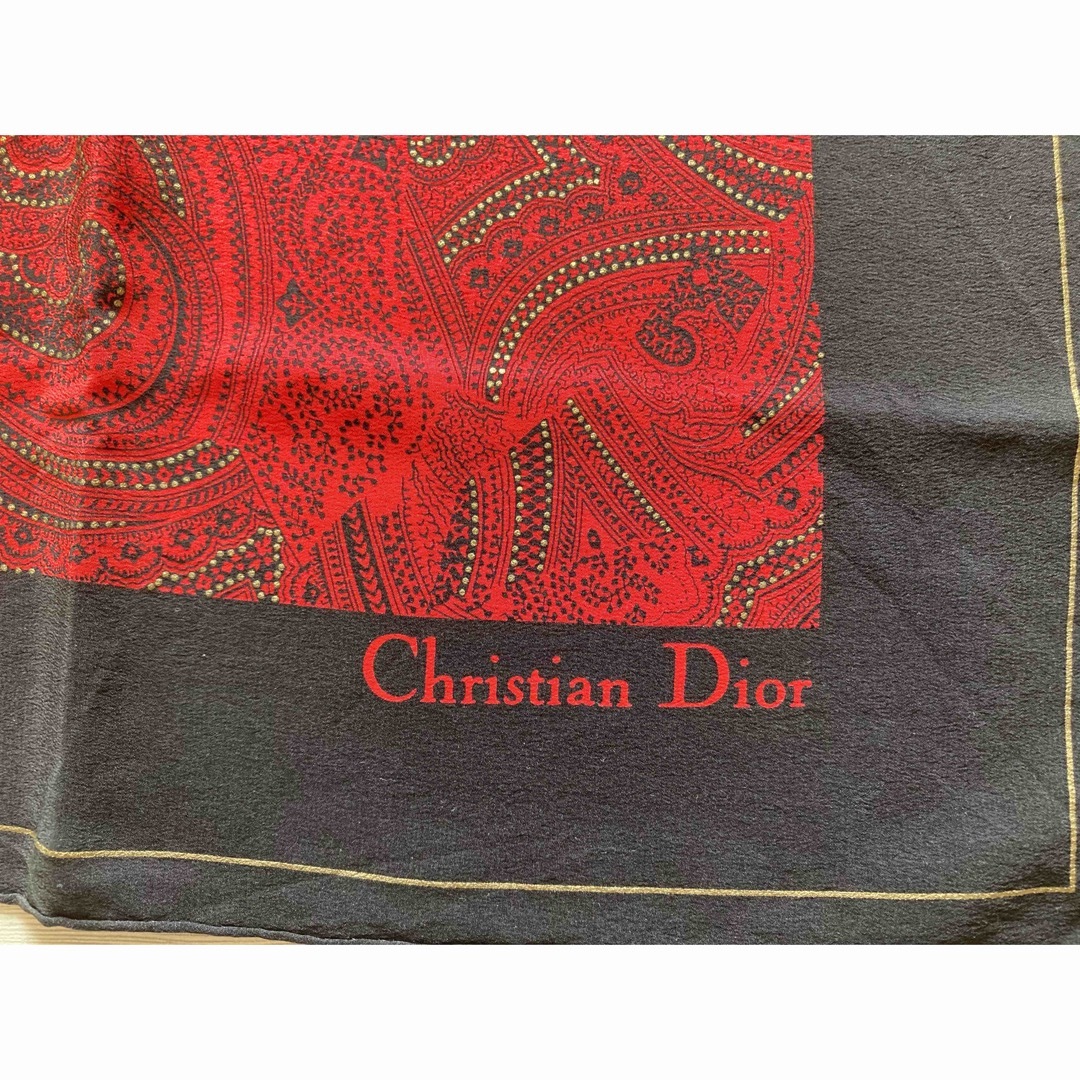 ⑥ クリスチャンディオール　Dior ストール　スカーフ 3