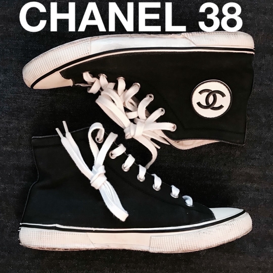 CHANEL シャネル ハイカット スニーカー シューズ 靴-