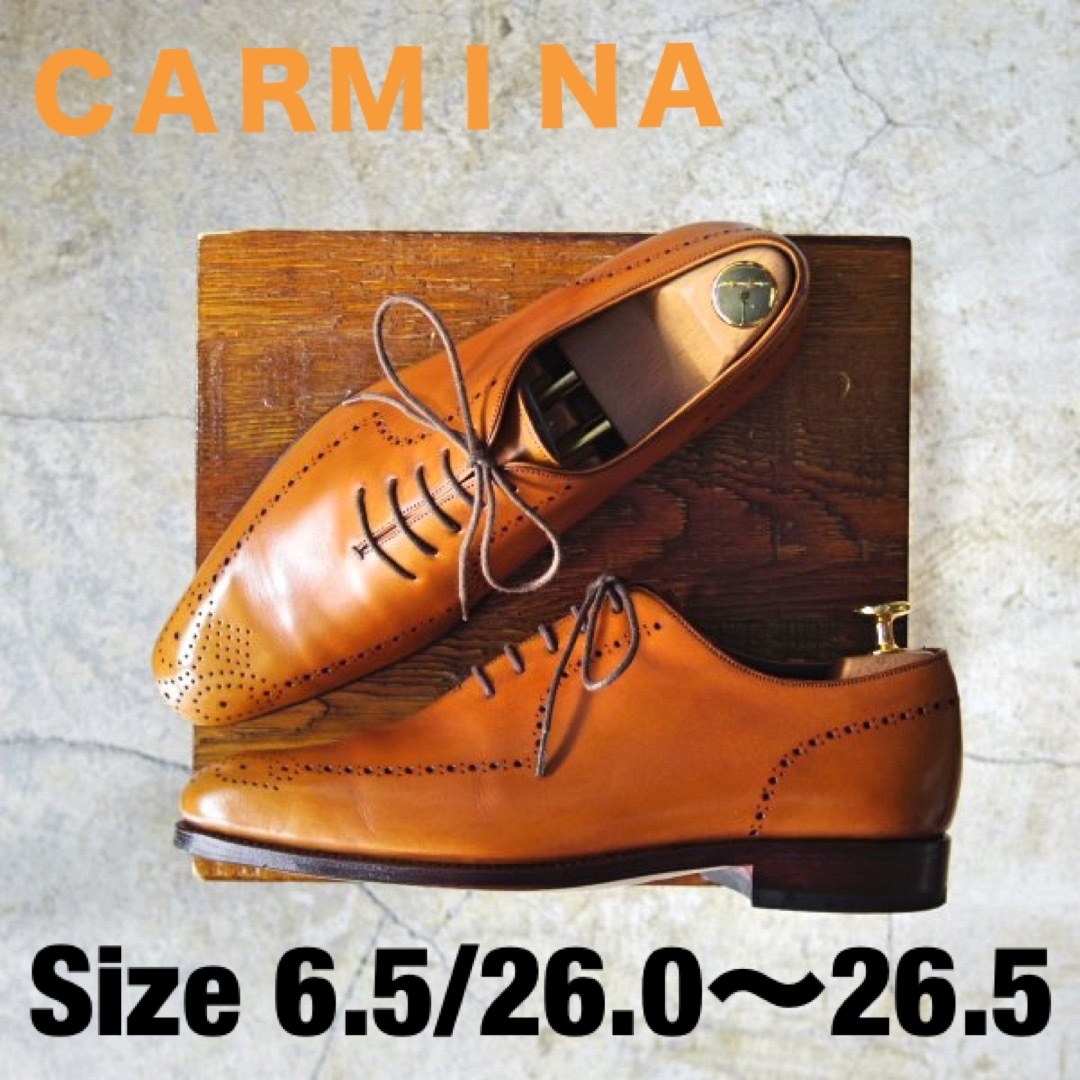 Alden値下げ可【定価¥72,600】 CARMINA ホールカット 革靴 6.5