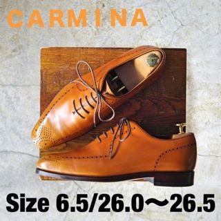 カルミナ(CARMINA)の【定価¥72,600】 CARMINA ホールカット 革靴 6.5(ドレス/ビジネス)