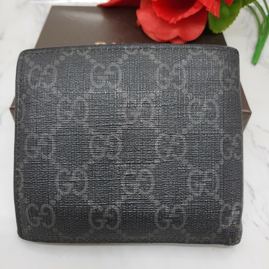 Gucci - 【希少】 GUCCI グッチ 2つ折り財布 財布 ウルフ GG