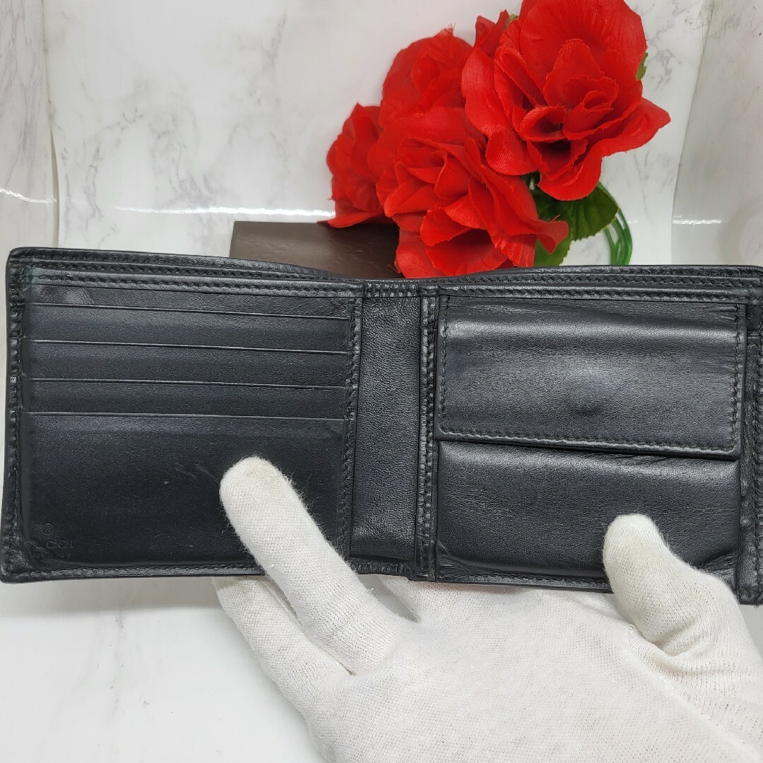 Gucci - 【希少】 GUCCI グッチ 2つ折り財布 財布 ウルフ GG