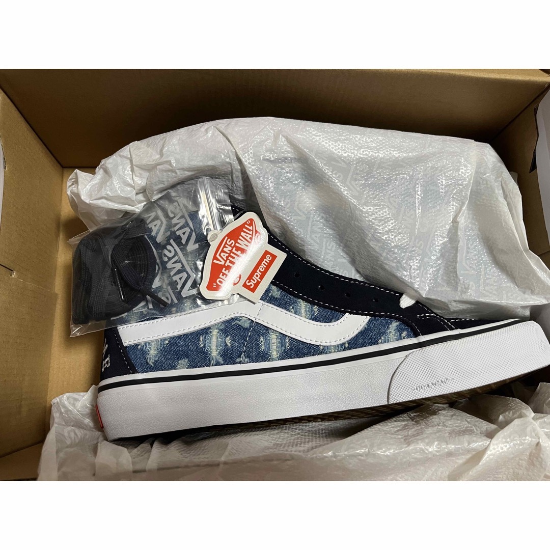 Supreme(シュプリーム)のSupreme VANS Sk8-Hi Hole Punch Denim 青 メンズの靴/シューズ(スニーカー)の商品写真