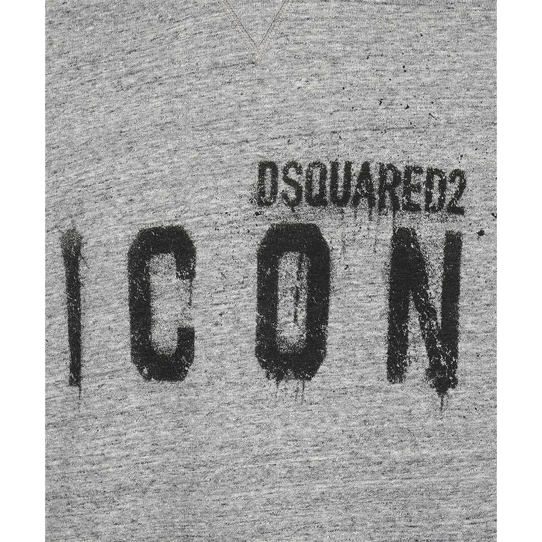 DSQUARED2☆新品☆ ディースクエアード ロゴ トレーナー/グレーXL