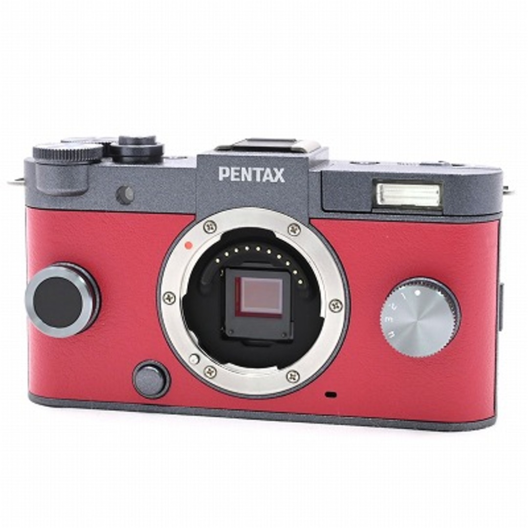 PENTAX(ペンタックス)のPENTAX Q-S1 ズームレンズキット ガンメタル×カーマインレッド スマホ/家電/カメラのカメラ(ミラーレス一眼)の商品写真