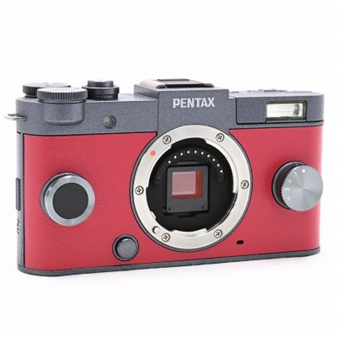 PENTAX(ペンタックス)のPENTAX Q-S1 ズームレンズキット ガンメタル×カーマインレッド スマホ/家電/カメラのカメラ(ミラーレス一眼)の商品写真