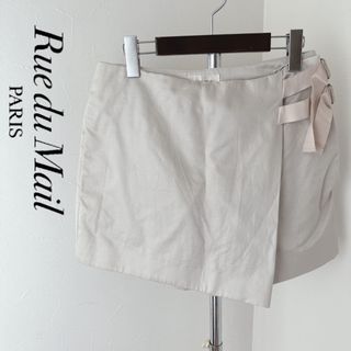 リュデュマイユ(RUE DU MAIL)のRue du Mail/シルクコットンショートパンツ/ピンクゴールド/定価10万(ショートパンツ)