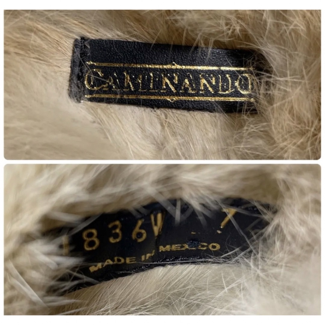 CAMINANDO(カミナンド)の未使用カミナンドCAMINANDO BIT FUR サイズ724cmローファー レディースの靴/シューズ(ローファー/革靴)の商品写真