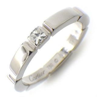 カルティエ(Cartier)のカルティエ Cartier リング マイヨン パンテール 1ポイント プリンセスカット ダイヤモンド K18WG 9号 / #49 【中古】(リング(指輪))