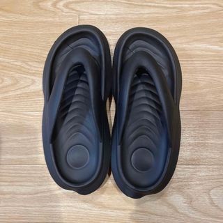 Rick Owens リックオウエンス 23SS GETH PUFFER SLIDE ゲスパファースライドサンダル 01C4817 ブラック