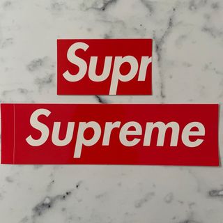 シュプリーム(Supreme)のシュプリーム　ロゴステッカー&ショップカード　Supreme(ノベルティグッズ)