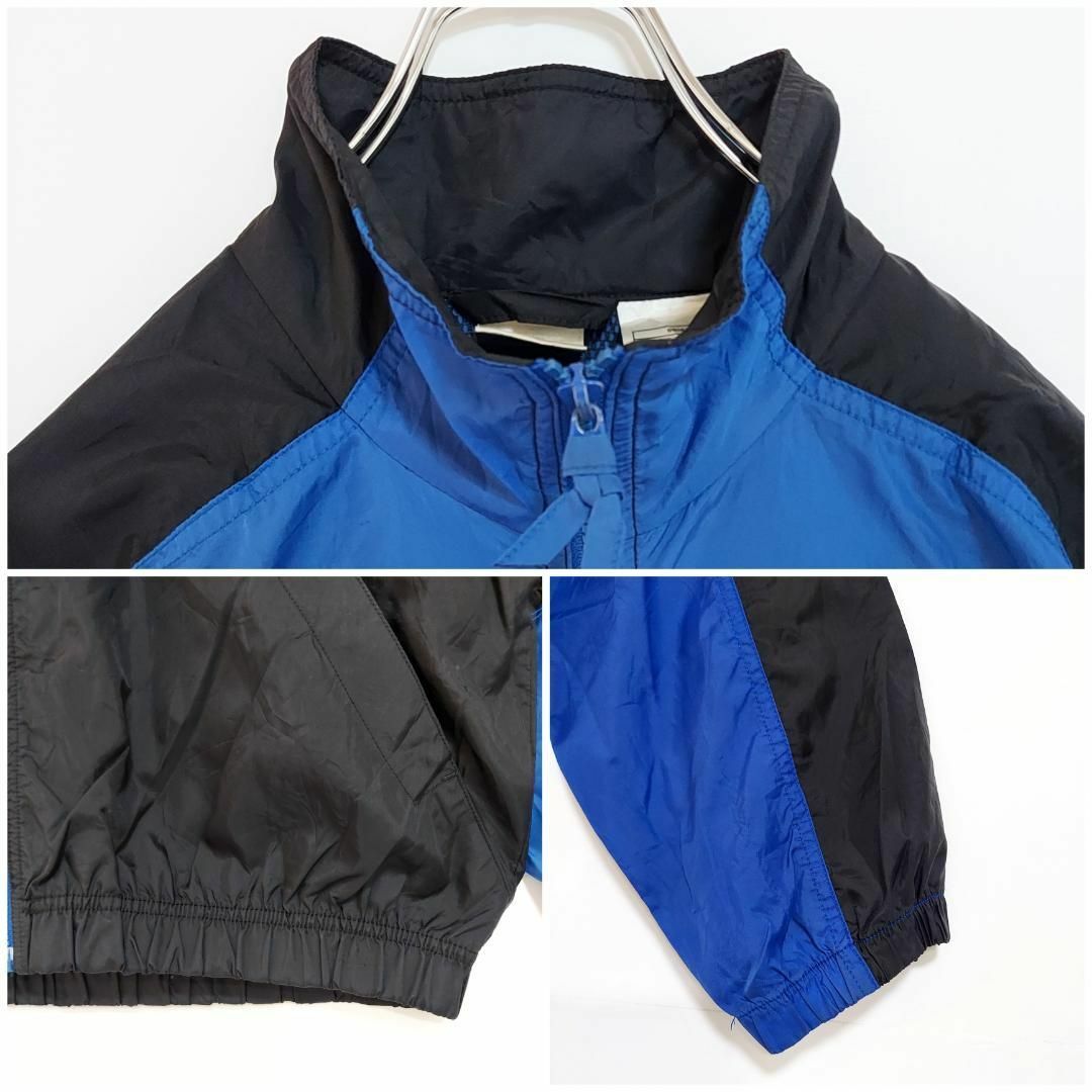 NIKE - 90s 00s ナイキ NIKE 稀少白タグ M ナイロンジャケット 青黒