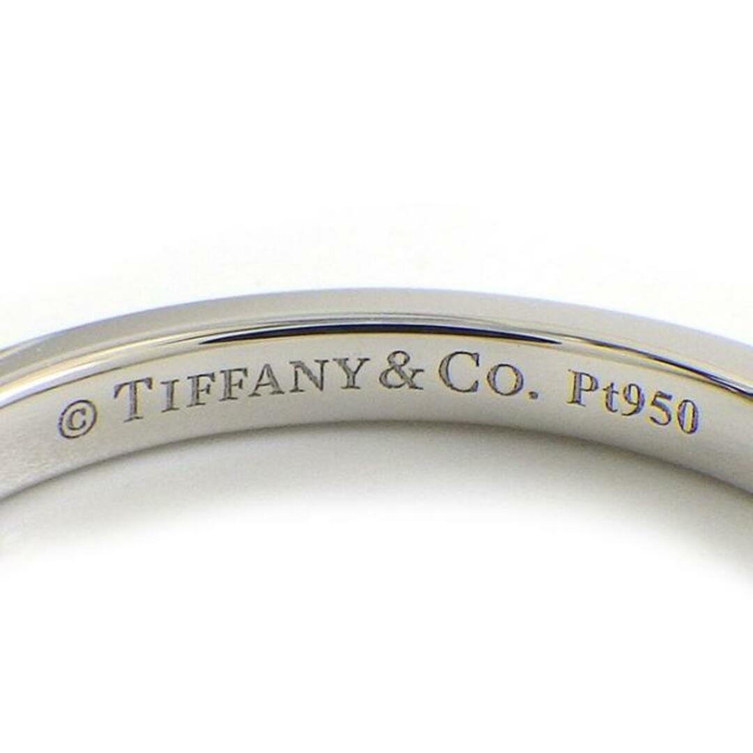 ティファニー Tiffany & Co. リング フォーエバー ウェディング バンド 2mm 61000879 クラシック 3ポイント ダイヤモンド  0.02ct PT950 9号 【中古】