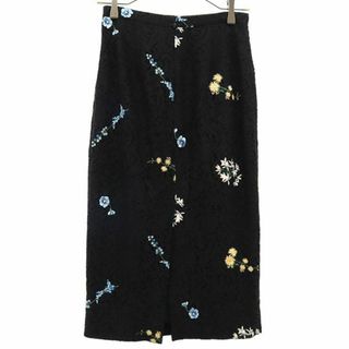 イタリヤ製☆N°21 スカート 総レース刺繍 花柄 40 L - ロングスカート