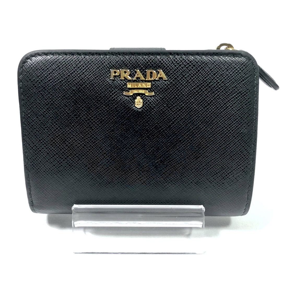 PRADA - 美品✨ 保証書付 プラダ PRADA 二つ折り財布 サフィアーノ ...