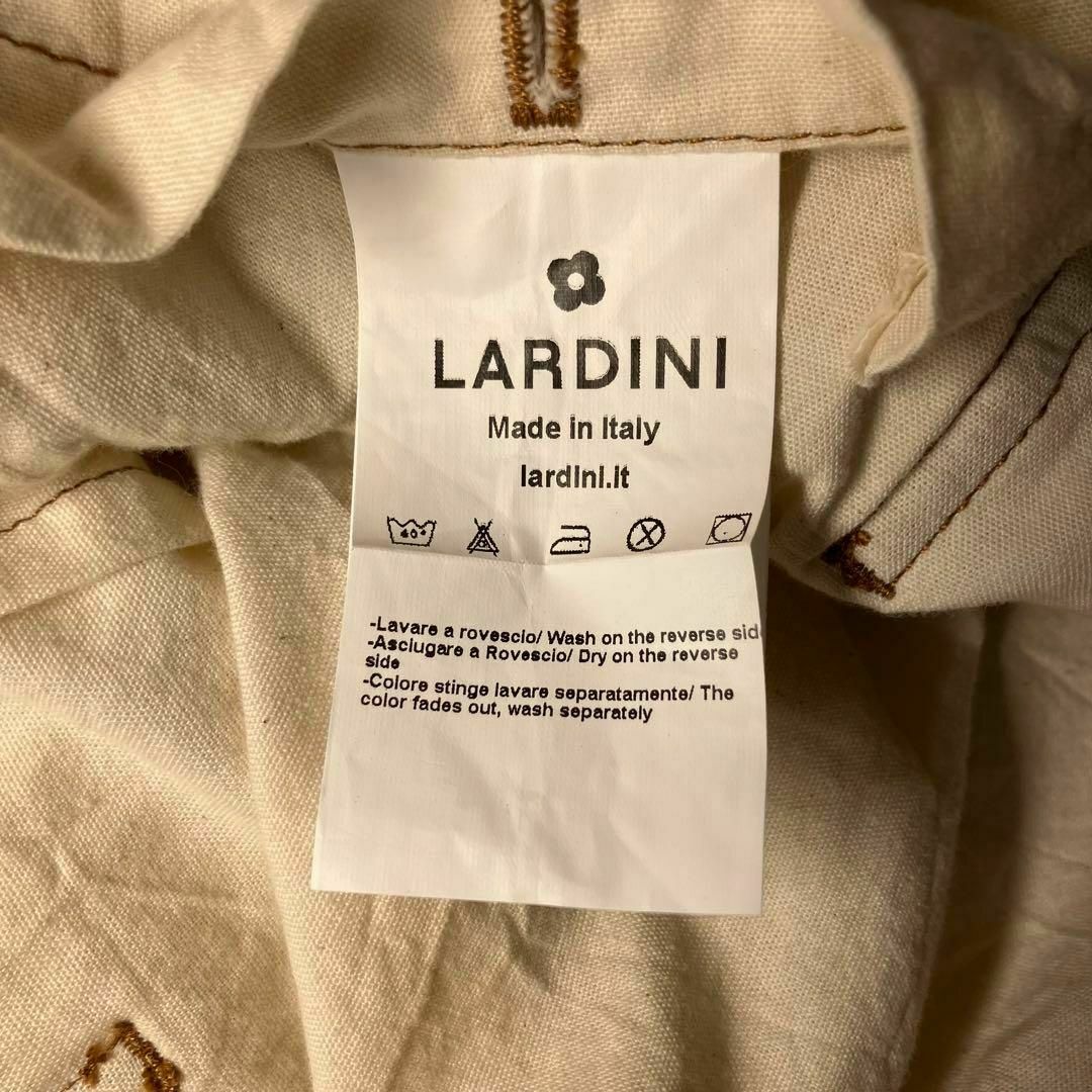 新品 ラルディーニ テーラードジャケット ヴィンテージ加工 オフホワイト 48