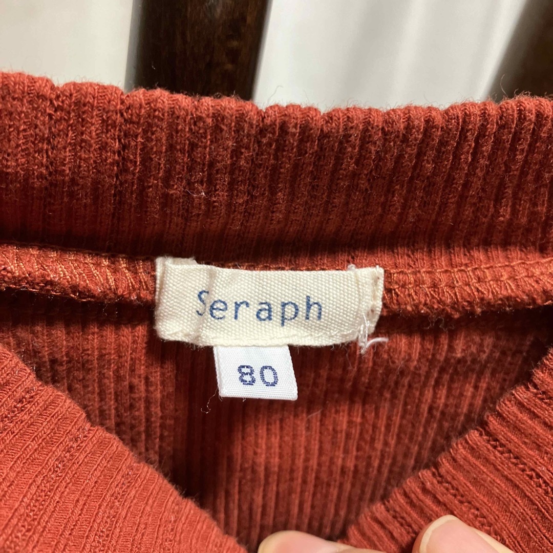 Seraph(セラフ)のseraph ワインレッド カットソー キッズ/ベビー/マタニティのベビー服(~85cm)(シャツ/カットソー)の商品写真