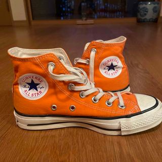 オールスター(ALL STAR（CONVERSE）)のコンバースハイカット　23.5cm 柿色(スニーカー)