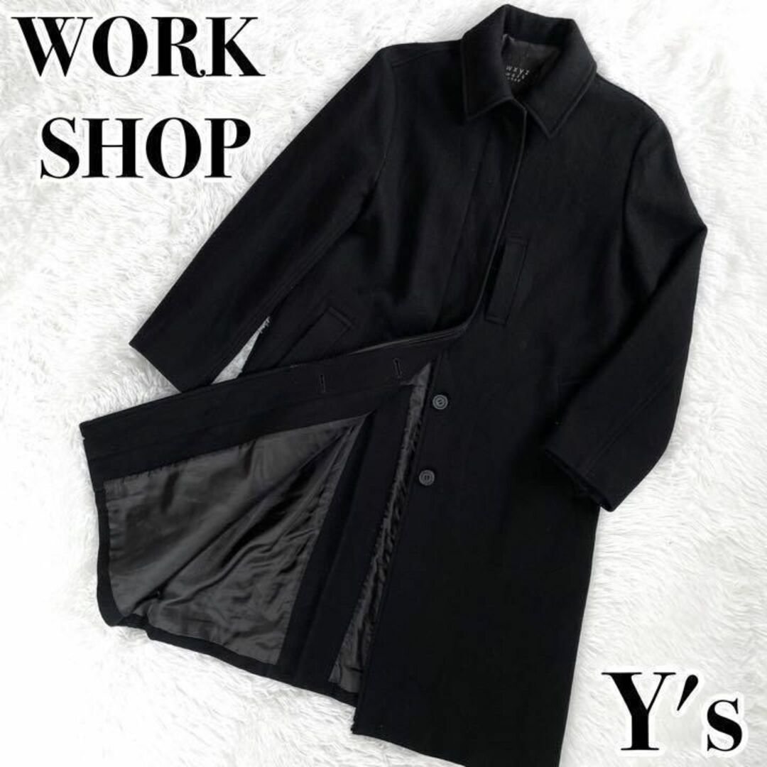 Y's - 80's『WXYZ WORK SHOP』ウール ロングコート ブラックの通販 by