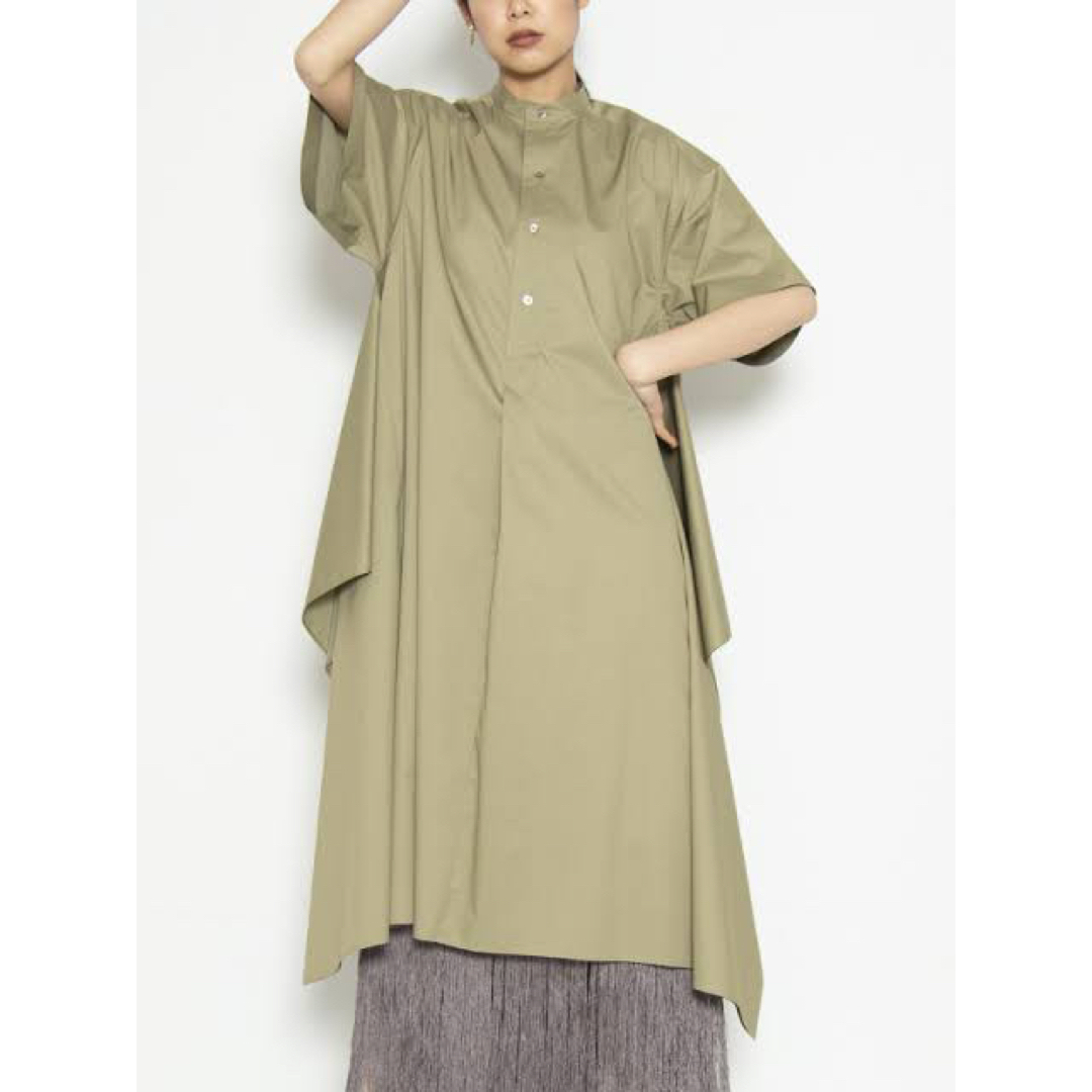 HYKE(ハイク)のHYKE T/C SHIRTDRESS レディースのワンピース(ロングワンピース/マキシワンピース)の商品写真