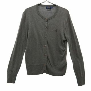 未使用 ポロ ラルフ ローレン カーディガン 長袖 ニット グレー-
