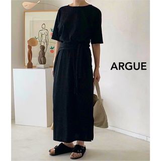 アギュー(ARGUE)の【未使用】ARGUE   DRY COTTON LADY DRESS(ロングワンピース/マキシワンピース)