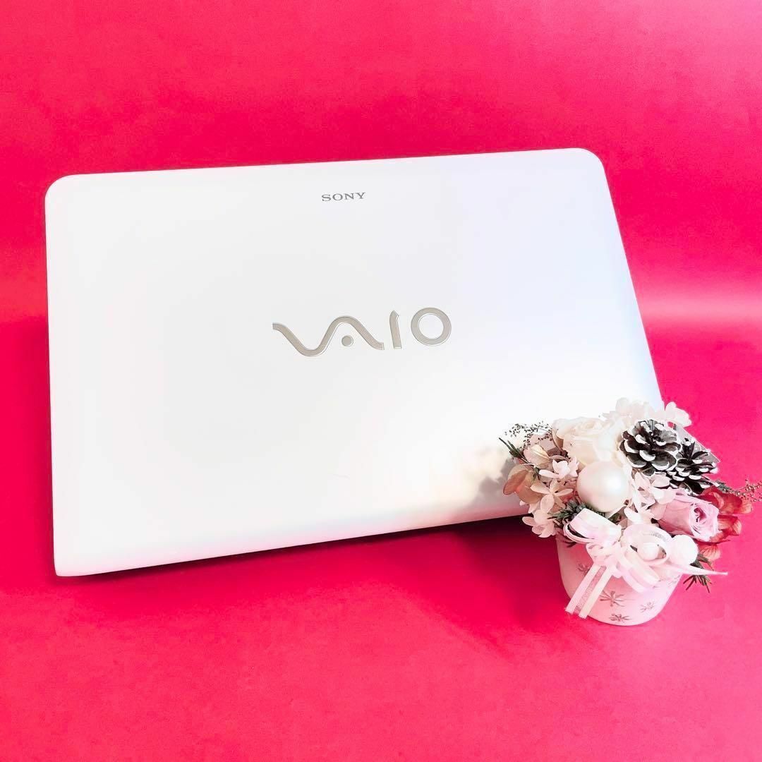 ✨️必見✨すぐ使える白ノートパソコン❣️大容量VAIO!カメラで事務