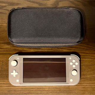 ニンテンドースイッチ(Nintendo Switch)のNintendo switch lite スイッチライト　グレー　ケース付き(携帯用ゲーム機本体)