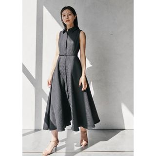 ノーブル(Noble)のBelted Jacquard Dress(ロングワンピース/マキシワンピース)