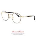 【新品】メガネ ラウンド型 2367-1 レディース メンズ ユニセックス モデル 眼鏡 丸メガネ 丸眼鏡 コンビネーションフレーム 軽量 べっ甲 柄 venus!venus!