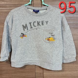 ディズニー(Disney)の長袖 トレーナー ロンT ディズニー ミッキー プルート 男の子 95cm(Tシャツ/カットソー)