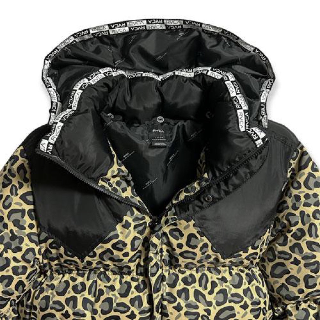 RVCA ルーカ CRUCIAL PUFFER  レオパード　ダウンジャケット