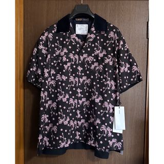 サカイ(sacai)の2新品 sacai Sun Surf パームツリー オープンカラー 半袖 シャツ(Tシャツ/カットソー(半袖/袖なし))