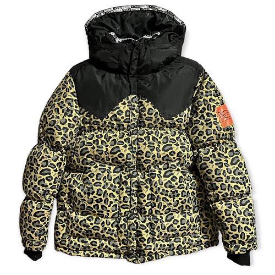 RVCA ルーカ CRUCIAL PUFFER レオパード ダウンジャケット - ダウン