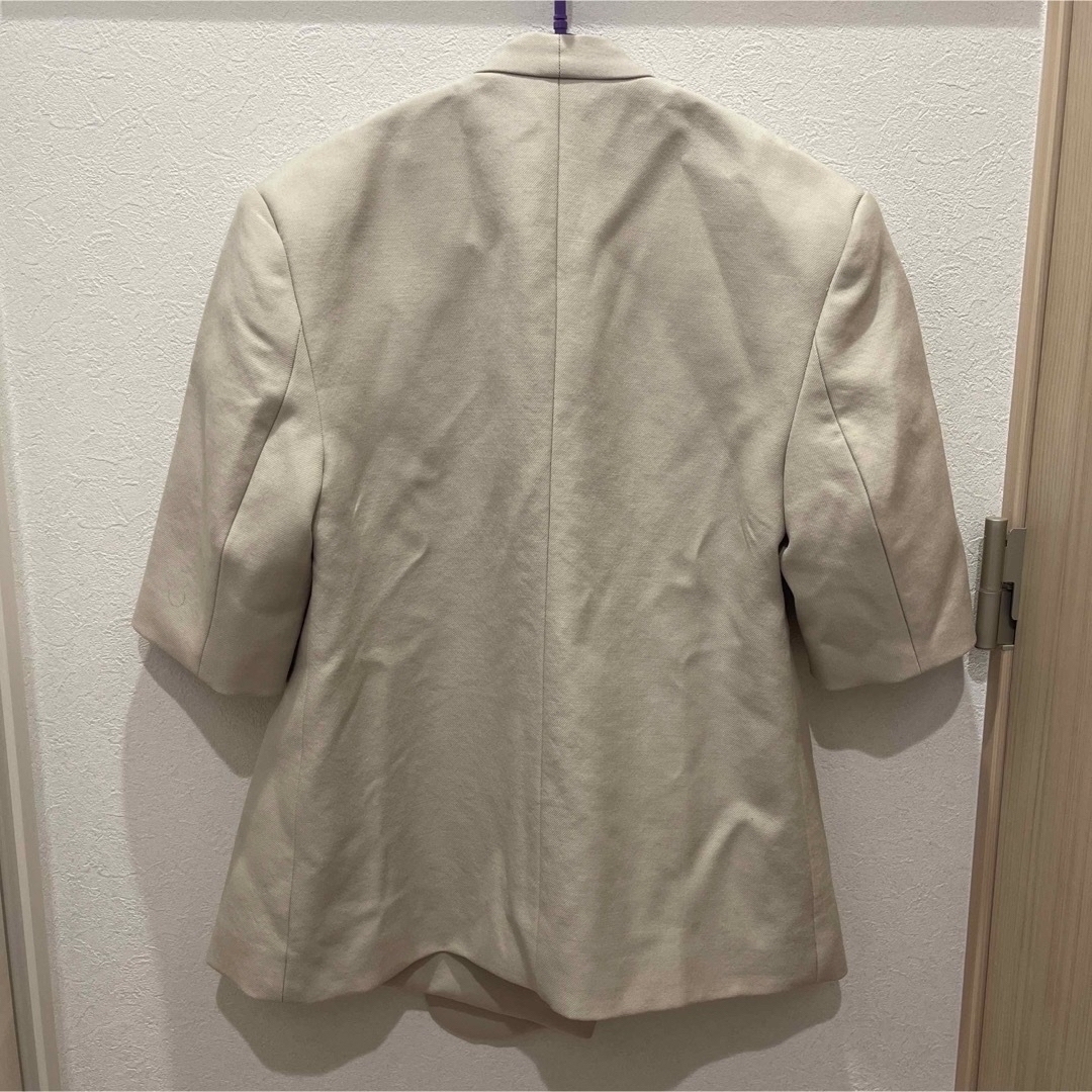 IIROT(イロット)の値下げIIROT Middle Sleeve Wool Jacket_Beige レディースのジャケット/アウター(ノーカラージャケット)の商品写真