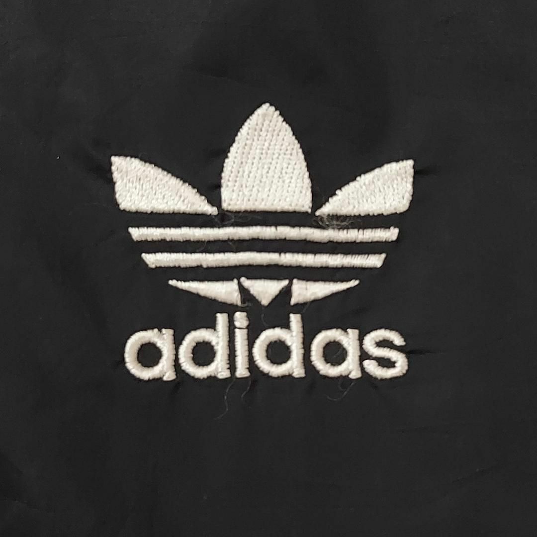 adidas - アディダス ナイロンジャケット 3ストライプ L ブラック黒