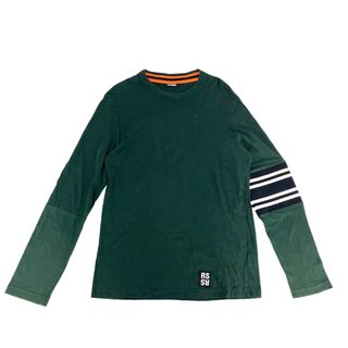 ラフシモンズ(RAF SIMONS)の【SALE】RAF SIMONS ラフシモンズ 長袖Ｔシャツ アパレル 秋 春 トップス 服 XL グリーン 緑 コットン    メンズ 人気【中古品】(スウェット)