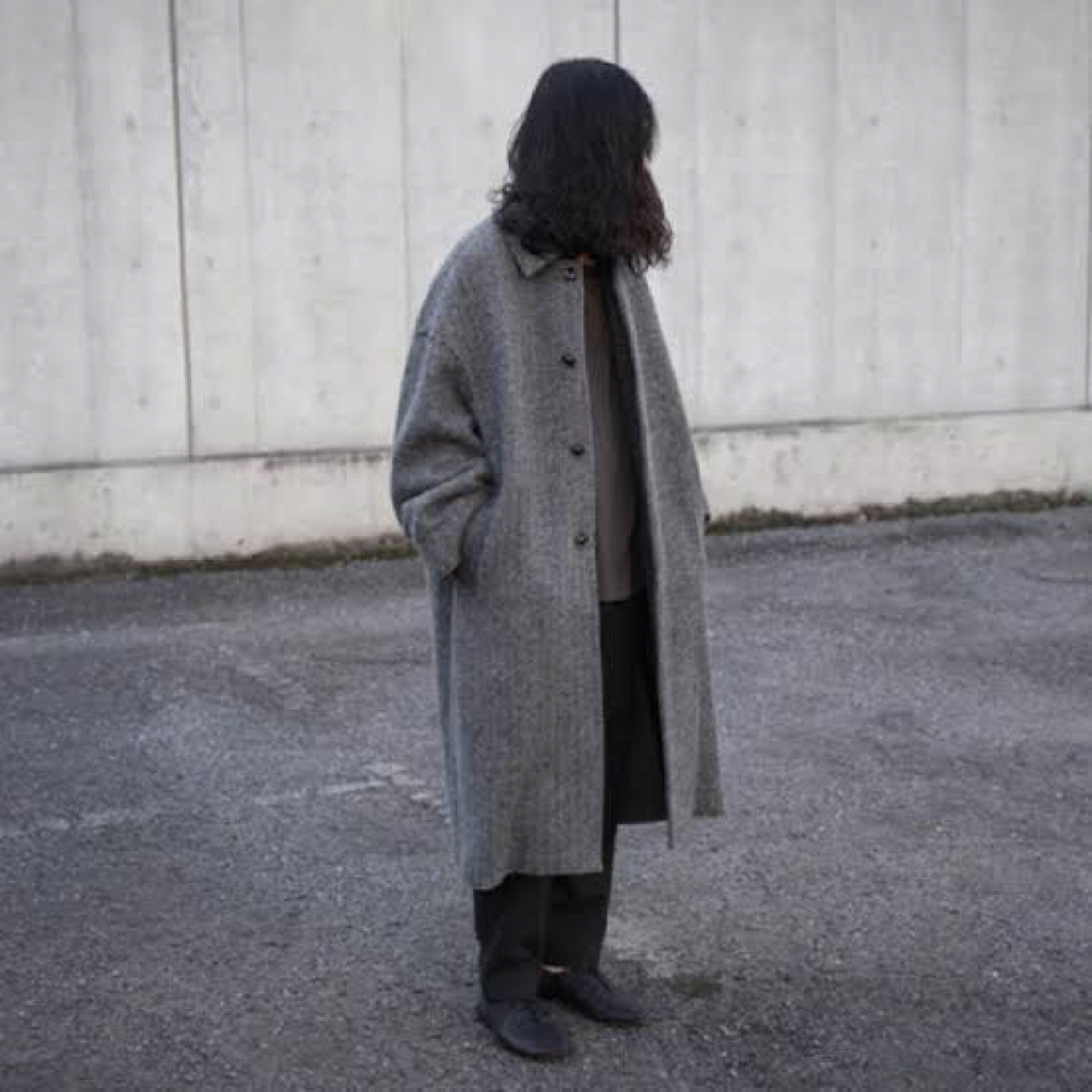 最安値！YOKE ブラックS 19AW BAL COLLAR COAT コート