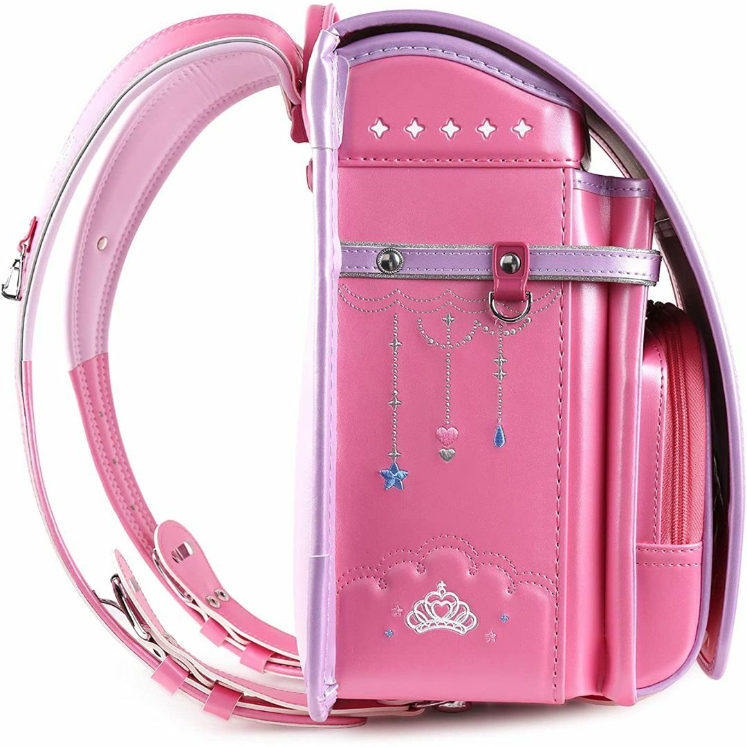 【新品】人気 可愛い 女の子ランドセル 王冠モデル ピンク 6年保証