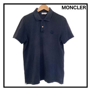 送料無料 75 MONCLER モンクレール 8A73400 84556 ネイビー 半袖 ポロシャツ size S