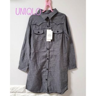 ユニクロ(UNIQLO)の【140】新品　ユニクロ　ワンピース(ワンピース)