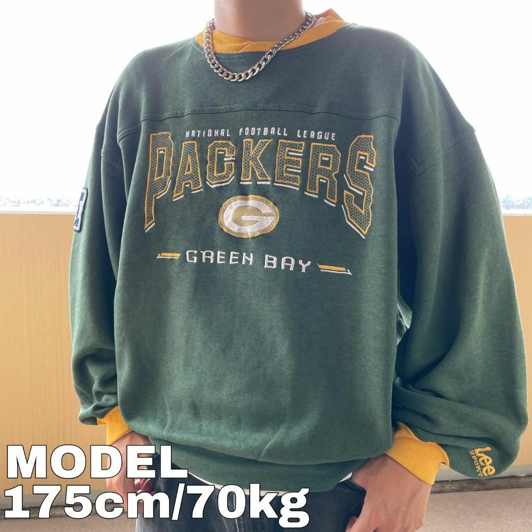 LEE ジャイアンツ NFL アーチロゴ ビッグロゴスウェット2XL ブルー青