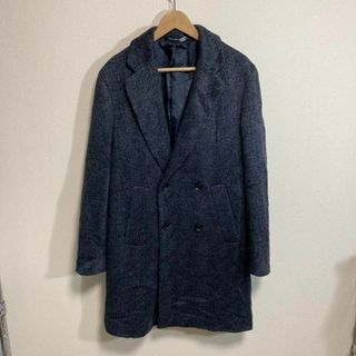 ザラ(ZARA)のZARA ザラ　ダブルブレスト チェスターコート　ネイビー　紺色 S 美品(チェスターコート)