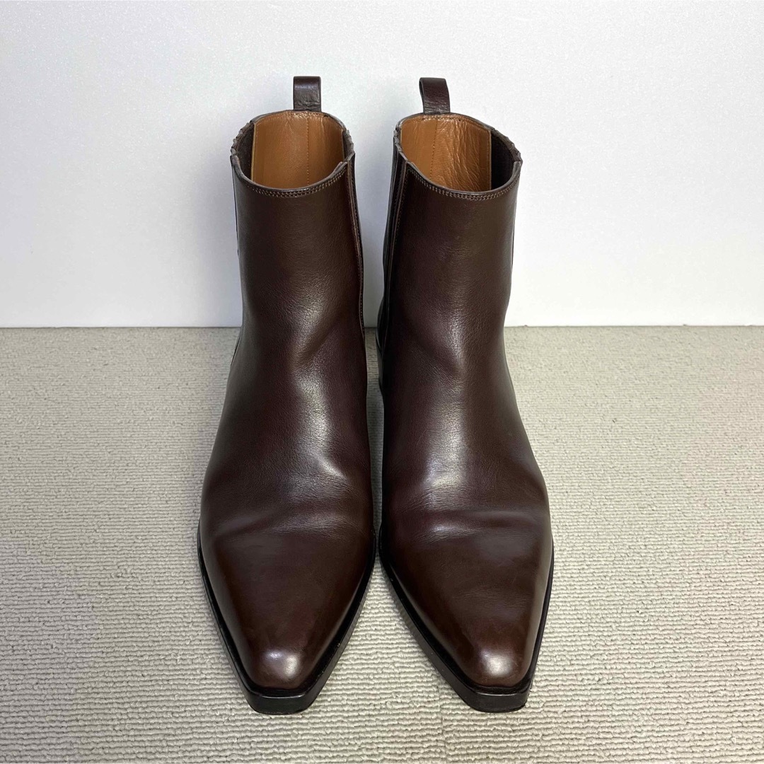 新品同様 付属品完備 鑑定済み SARTORE サイドゴアブーツ レザー-